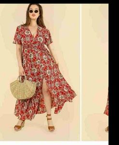 Nwot 2X Shein Plus button up flora dress